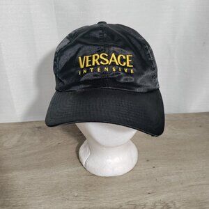 Versace Intensive Versace Jeans Couture Black Satin Baseball Style Hat